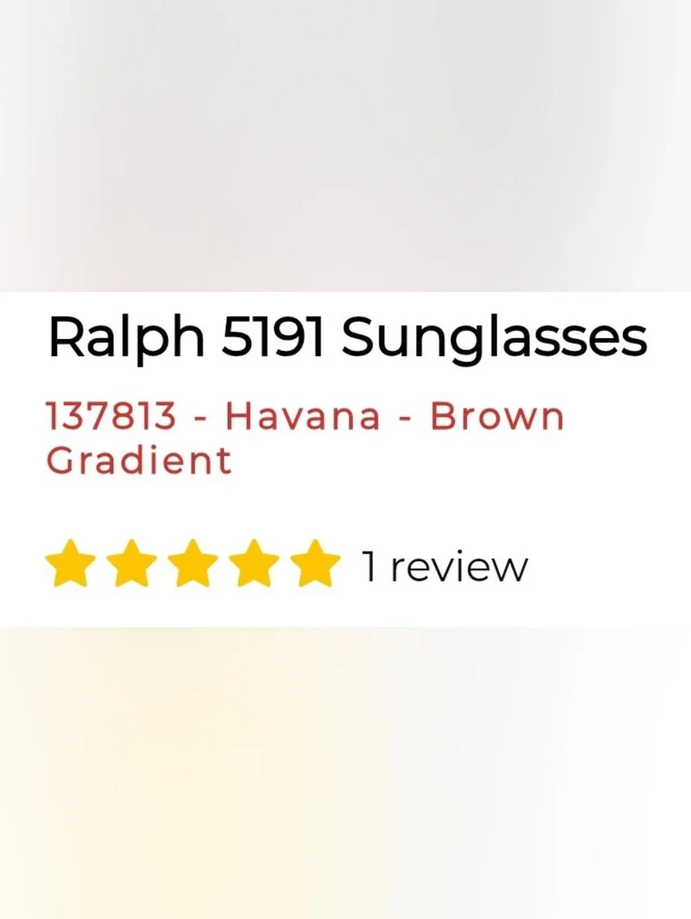 Ralph Lauren Tortoiseshell Brown Gradient Women's Sunglasses